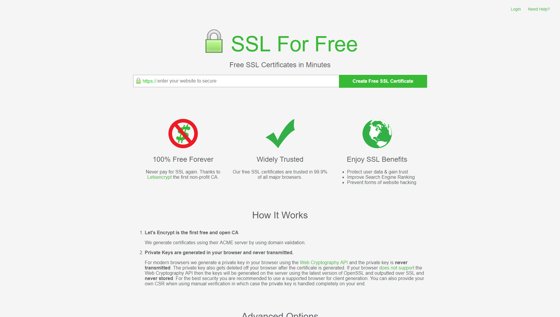 SSL For Free