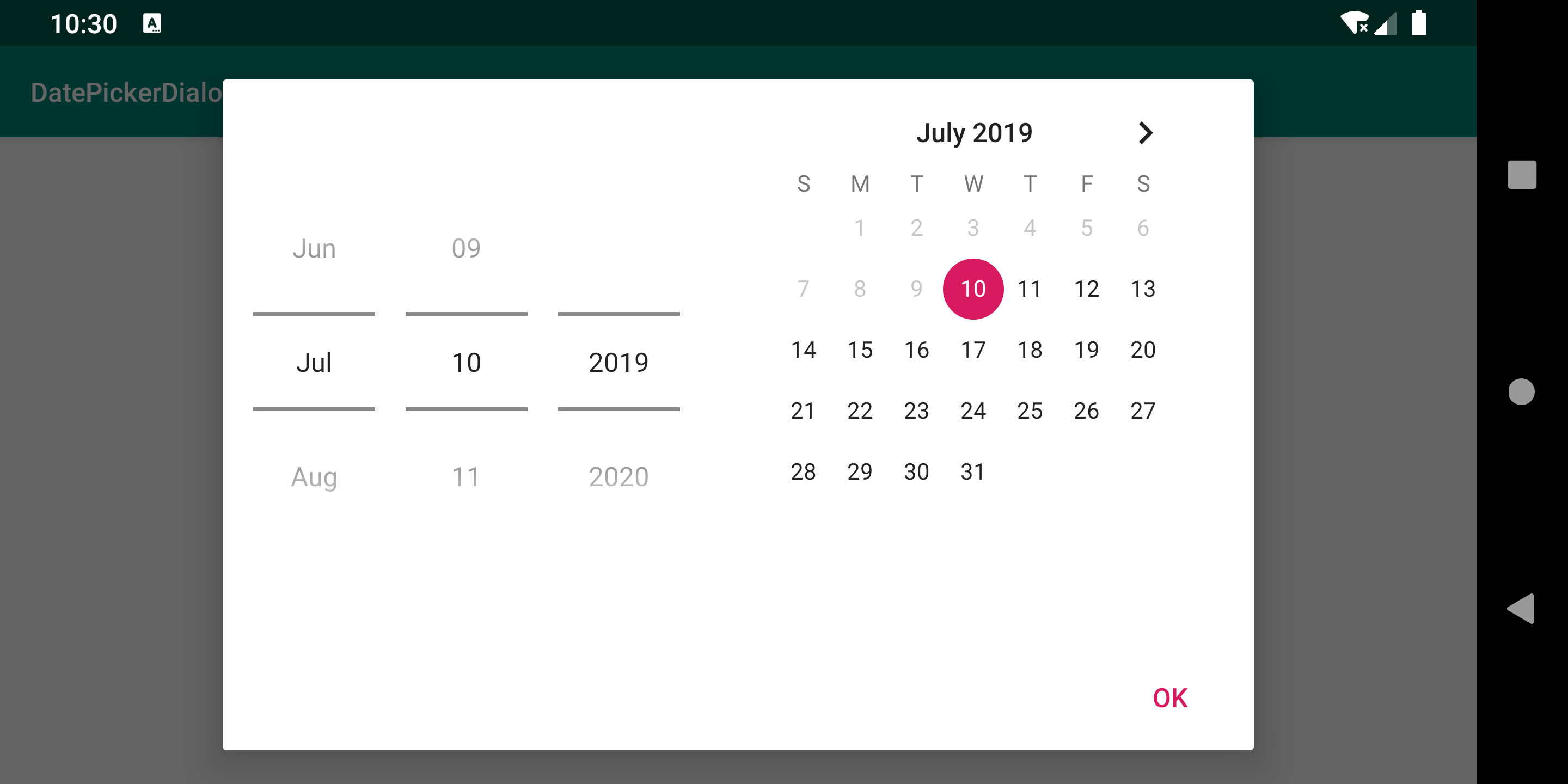 DatePicker-Spinner&CalendarView